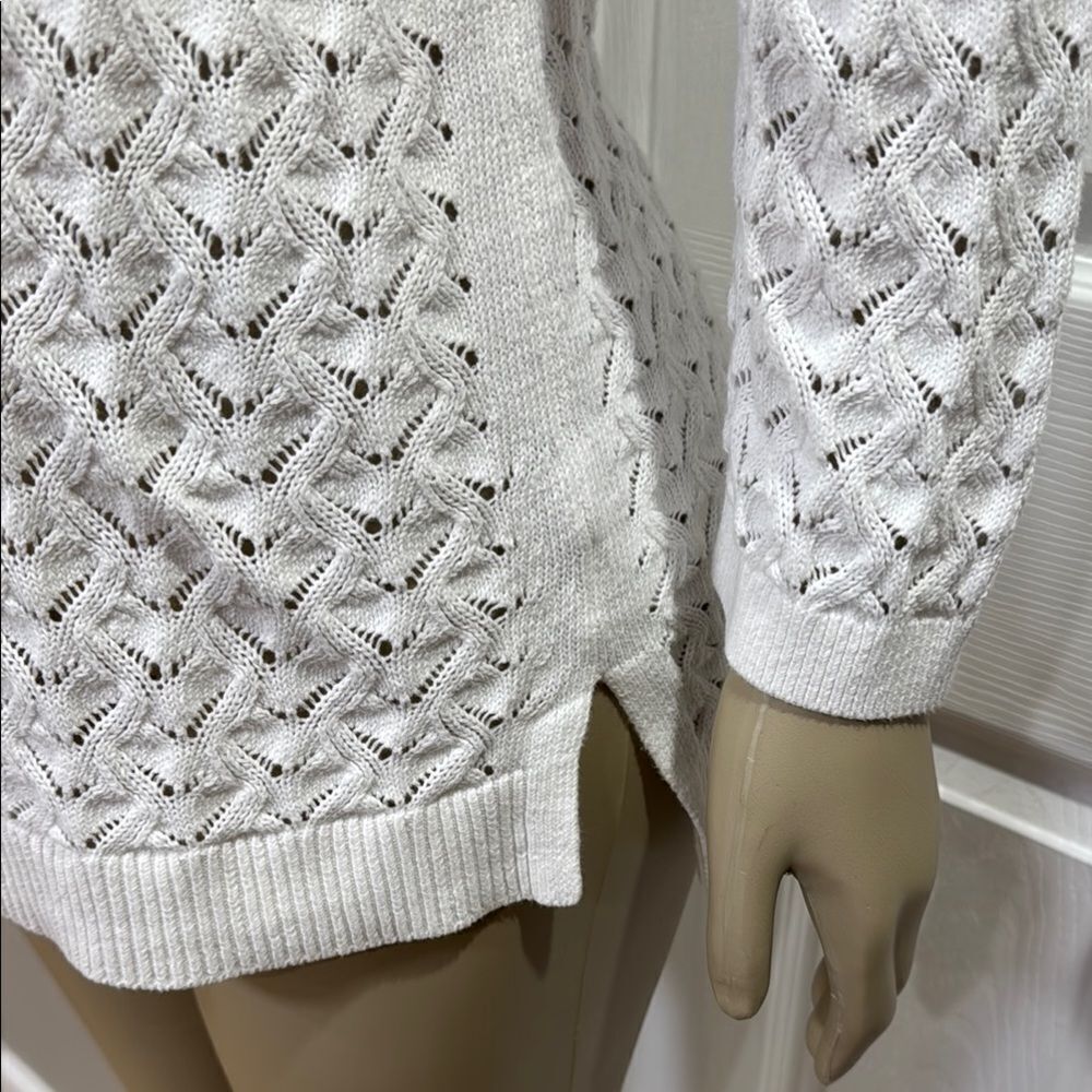 TALBOTS BASKETWEAVE SWEATER - Picture 2 of 5